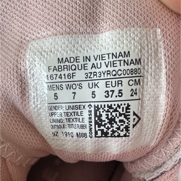 Converse All Star Shoes Sneakers White Pink Green Women's‎ 7  Mens 5  167426F - Picture 7 of 7